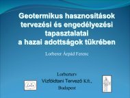 Lorberer Árpád Ferenc: Geotermikus hasznosítások tervezési és ...