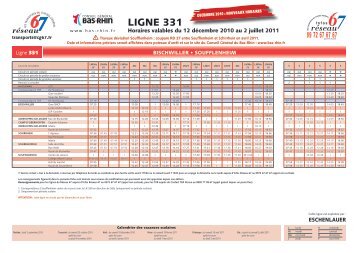 LIGNE 331 - Conseil GÃƒÂ©nÃƒÂ©ral du Bas-Rhin