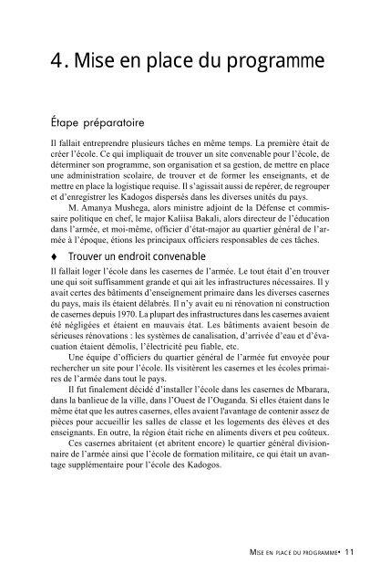 La rÃ©insertion scolaire des enfants soldats en Ouganda - ADEA