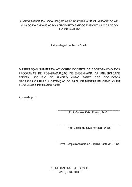 o caso da expansÃ£o do aeroporto santos ... - Rede PGV - UFRJ