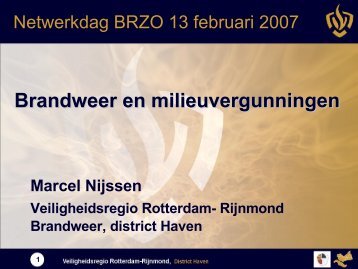 Brandweer en milieuvergunningen - NIFV