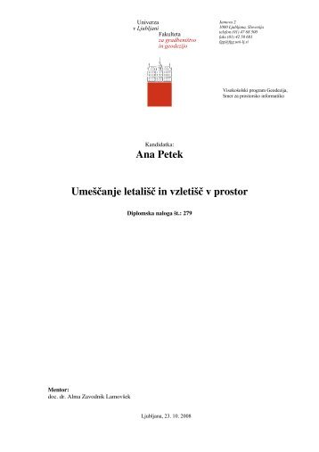 Prenos (957Kb) - Digitalni repozitorij UL FGG - Univerza v Ljubljani