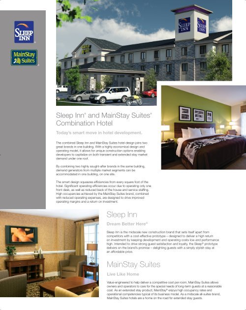MainStay Suites Sleep Inn Choice Hotels Franchise