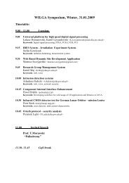 Agenda of XXIII-th Wilga Symposium