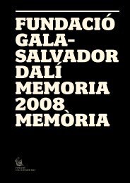 MemÃ²ria 2008 - FundaciÃ³ Gala - Salvador DalÃ­