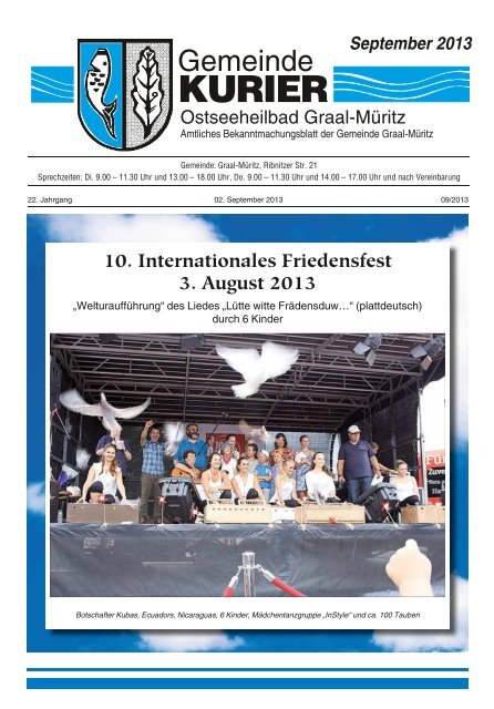 Kurier September 2013 herunterladen (PDF, 10 MB) - Gemeinde ...