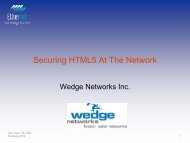 Use Deep Content Inspection To Secure HTML5 - Ethernet ...