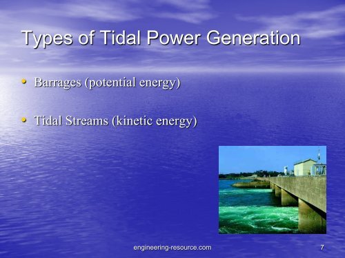 Tidal Power - the engineering resource