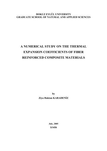 A numerical study on the thermal expansion coefficients of fiber