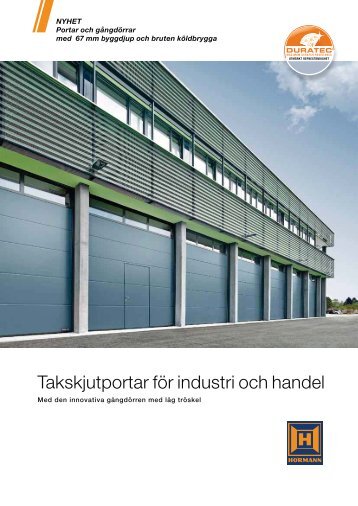 Industritakskjutportar - Garageportexperten