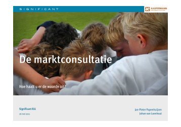 Wat is een marktconsultatie? - Pianoo