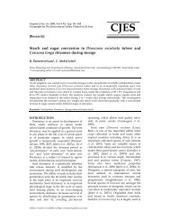 Starch and sugar conversion in Dioscorea esculenta tubers and ...