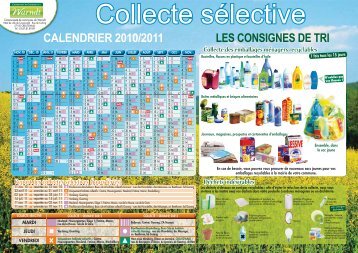 CALENDRIER 2010/2011 LES CONSIGNES DE TRI - CommunautÃ© ...