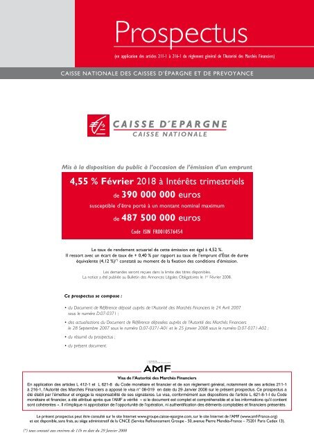 FR0010576454 (PDF - 636,74 kB) - Groupe BPCE