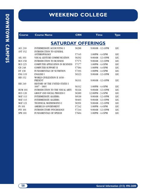 Summer 2013 Academic Schedule - Wayne County Community ...