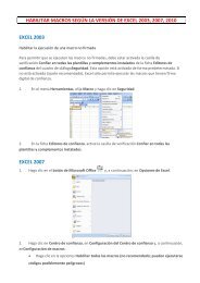 habilitar macros segÃºn la versiÃ³n de excel 2003, 2007, 2010 excel ...