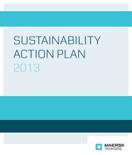 SUSTAINABILITY ACTION PLAN 2013 - Maersk Tankers