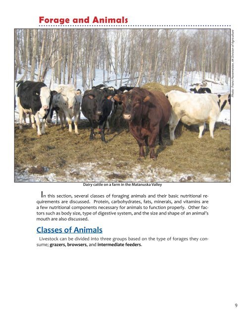 Alaska Forage Manual - Alaska Plant Materials Center - State of ...