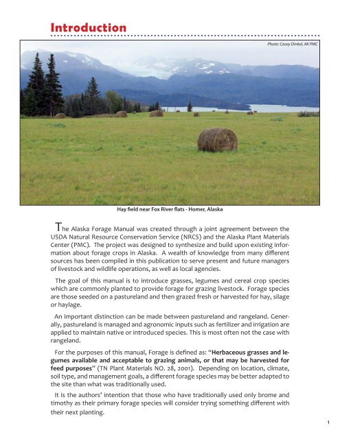 Alaska Forage Manual - Alaska Plant Materials Center - State of ...