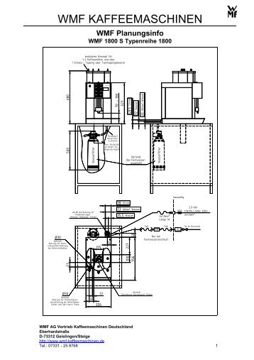 WMF 1800 S Planungsinfo/ Datenblatt