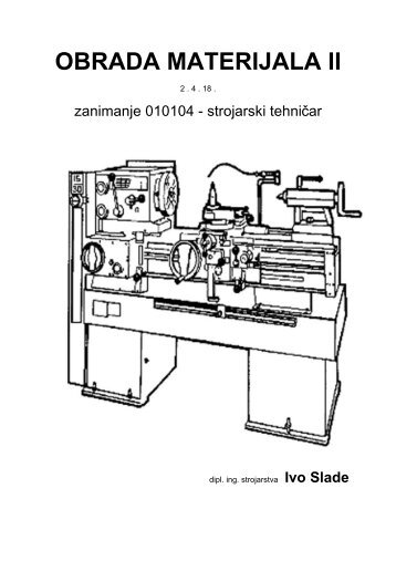 OBRADA MATERIJALA II