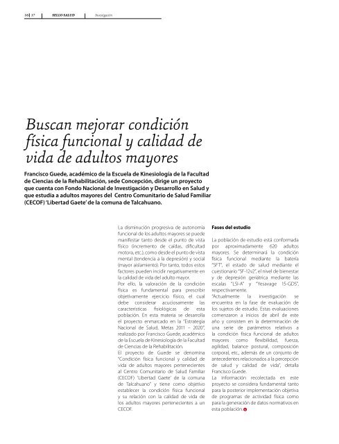 Revista Sello y Salud N°4 - Universidad Andrés Bello
