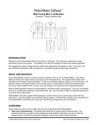 PatternMaker Garment Collection - PatternMaker Software