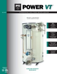 94% CONDENSING GAS-FIRED WATER HEATER ... - Pvi.com