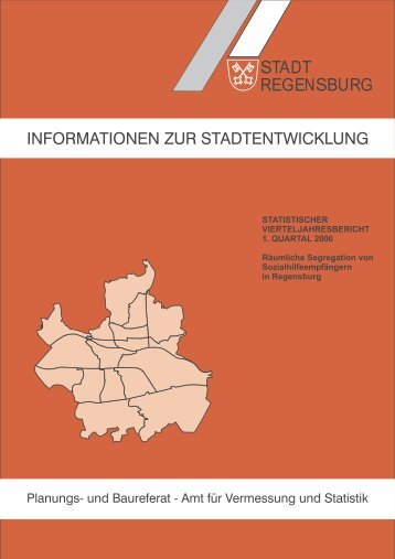 informationen zur stadtentwicklung - Statistik.regensburg.de - Stadt ...