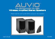 Wireless Amplified Stereo Speakers - Radio Shack