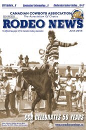 June 2013 Edition - Canadian Cowboys Association
