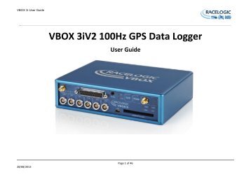 VBOX 3iV2 100Hz GPS Data Logger - Racelogic