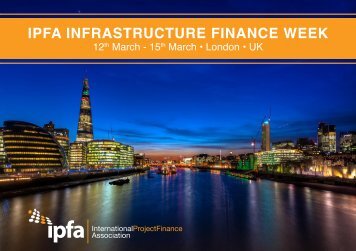 IPFA INFRASTRUCTURE FINANCE WEEK - Support
