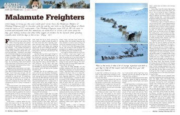 Malamute Freighters - Alaskan Arctic Expeditions