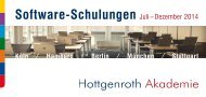 Schulungsflyer - Hottgenroth Akademie