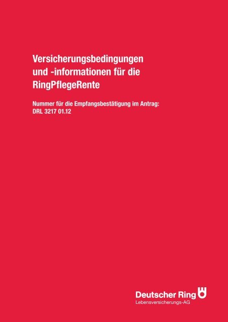 informationen fÃ¼r die RingPflegeRente - IG BCE Bonusagentur