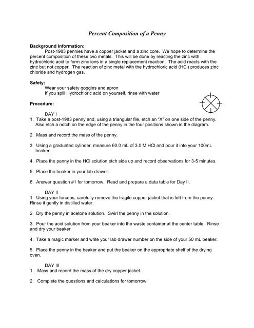 Lab: Percent Composition of a Penny