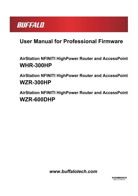 User Manual for Professional Firmware - Cloud