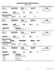 Arrest Log