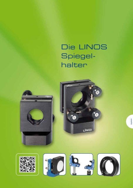 Die LINOS Spiegel- halter - Qioptiq Q-Shop