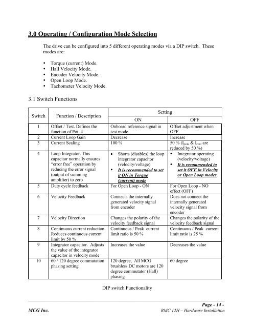 BMC12H-installation-manual.pdf - Servo2Go