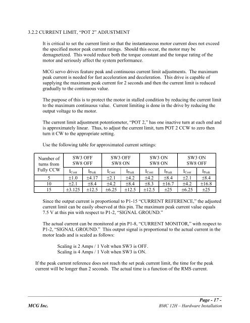 BMC12H-installation-manual.pdf - Servo2Go