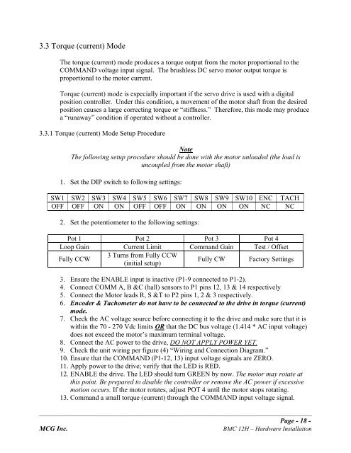 BMC12H-installation-manual.pdf - Servo2Go