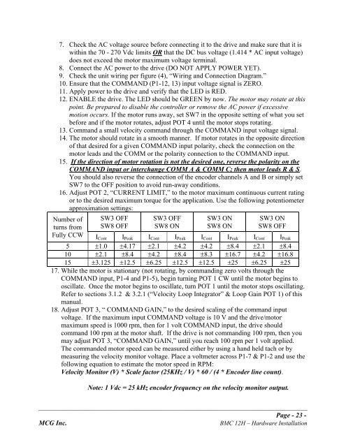 BMC12H-installation-manual.pdf - Servo2Go