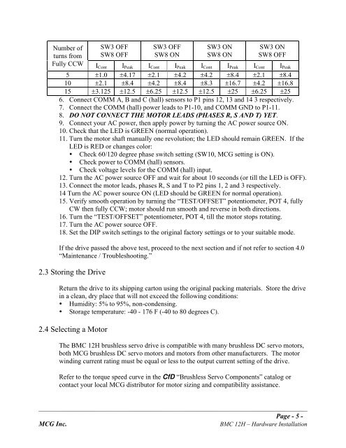 BMC12H-installation-manual.pdf - Servo2Go