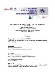 NATO AND THE NEW STRATEGIC CONCEPT. ROMANIA'S ...