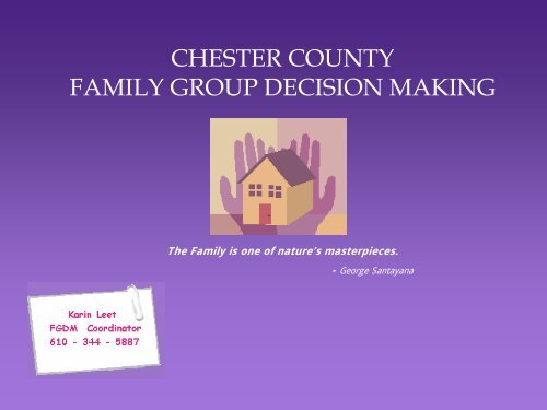 CHESTER COUNTY FAMILY GROUP DECISION MAKING