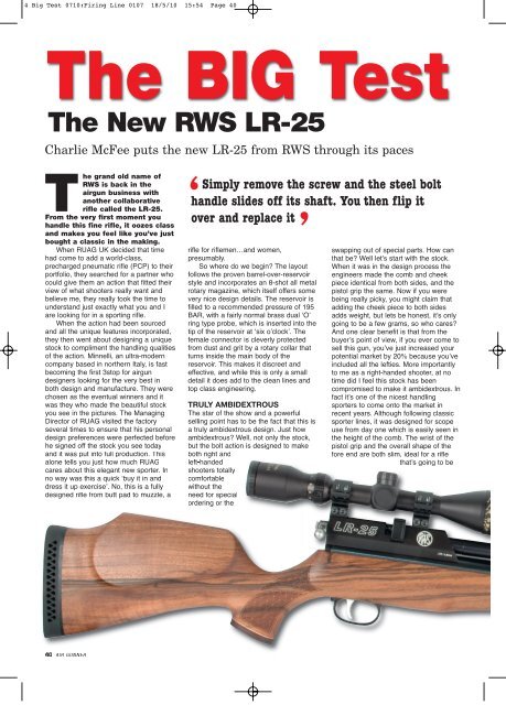 RWS LR-25 Review