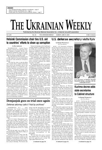 U.S. defense secretary visits Kyiv - The Ukrainian Weekly