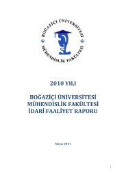 2010 YILI BOÄAZÄ°ÃÄ° ÃNÄ°VERSÄ°TESÄ° MÃHENDÄ°SLÄ°K FAKÃLTESÄ° ...